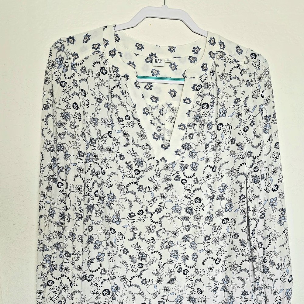 Floral Long-sleeve Gap Blouse
